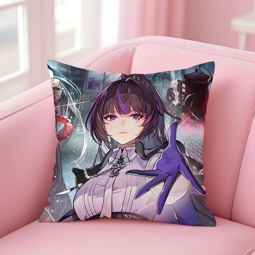 

Animated NNeverness To Everness Cute ICONS Cushion Cover Pillow Case Soft Friendly Fabric Concealed Zipper 30X30cm