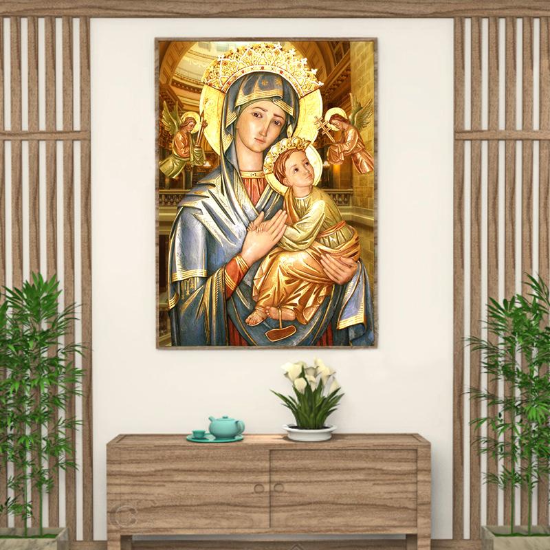 Diamantmalerei 5D Jungfrau Maria Diamantmalerei Diamantfarbe