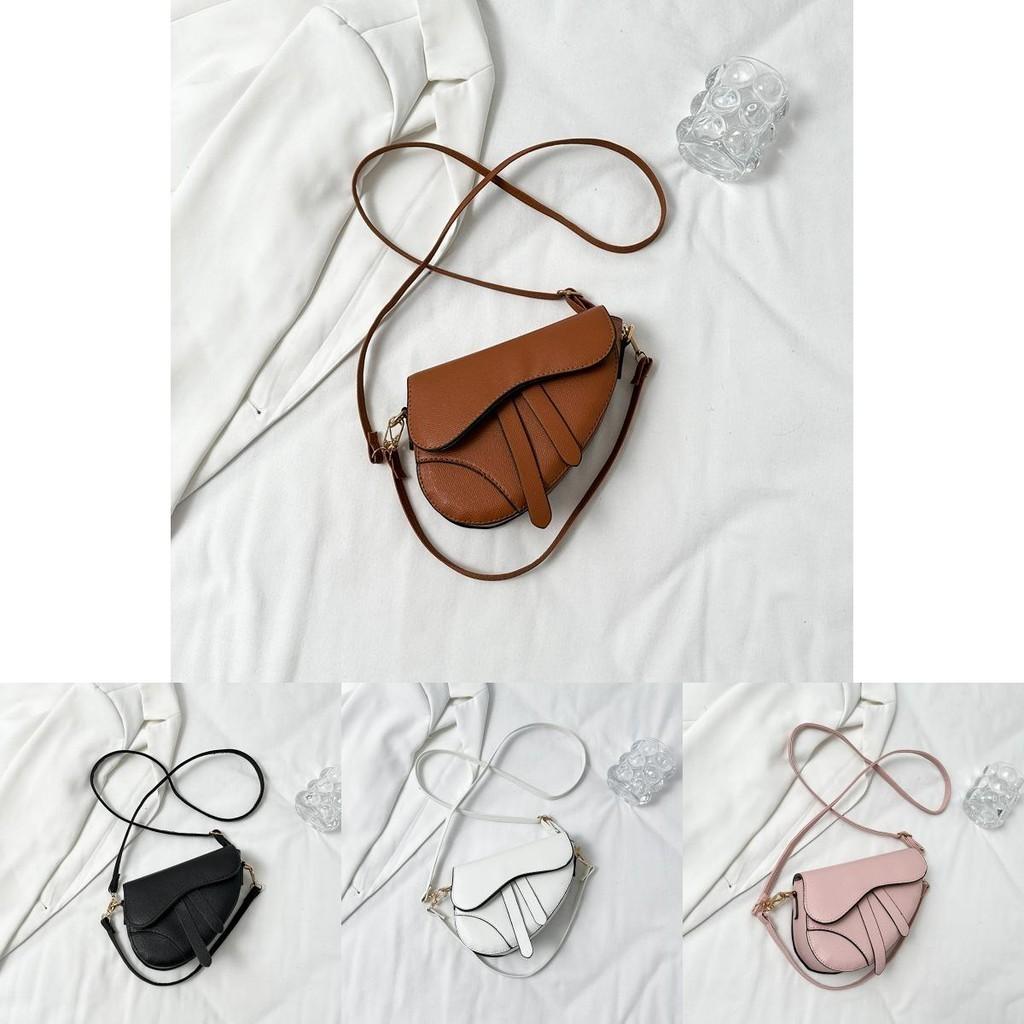 Elegant Vintage Style Pu Saddle Bag For Women Chic Summer Shoulder Bag 2024 Trend