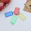 24Pcs Multicolor Plastic Key Fobs Id Tags Labels Key Rings for Keys Luggage Memory Sticks Hotel Landlord Agent Use