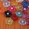 50 Pieces Acrylic Resin Rhinestone Clear Colorful Buttons Sewing Supplies