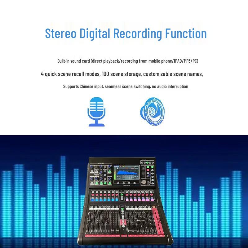 Runpu RP-STY16EX 16-Channel Professional Digital Audio Mixer (CN version)