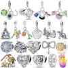 copper Colorful Charm Bead Charms Bead Sparkling Inlaid Zirconium Pendants Compatible With Authentic Accessories Bracelets Jewellery Gift