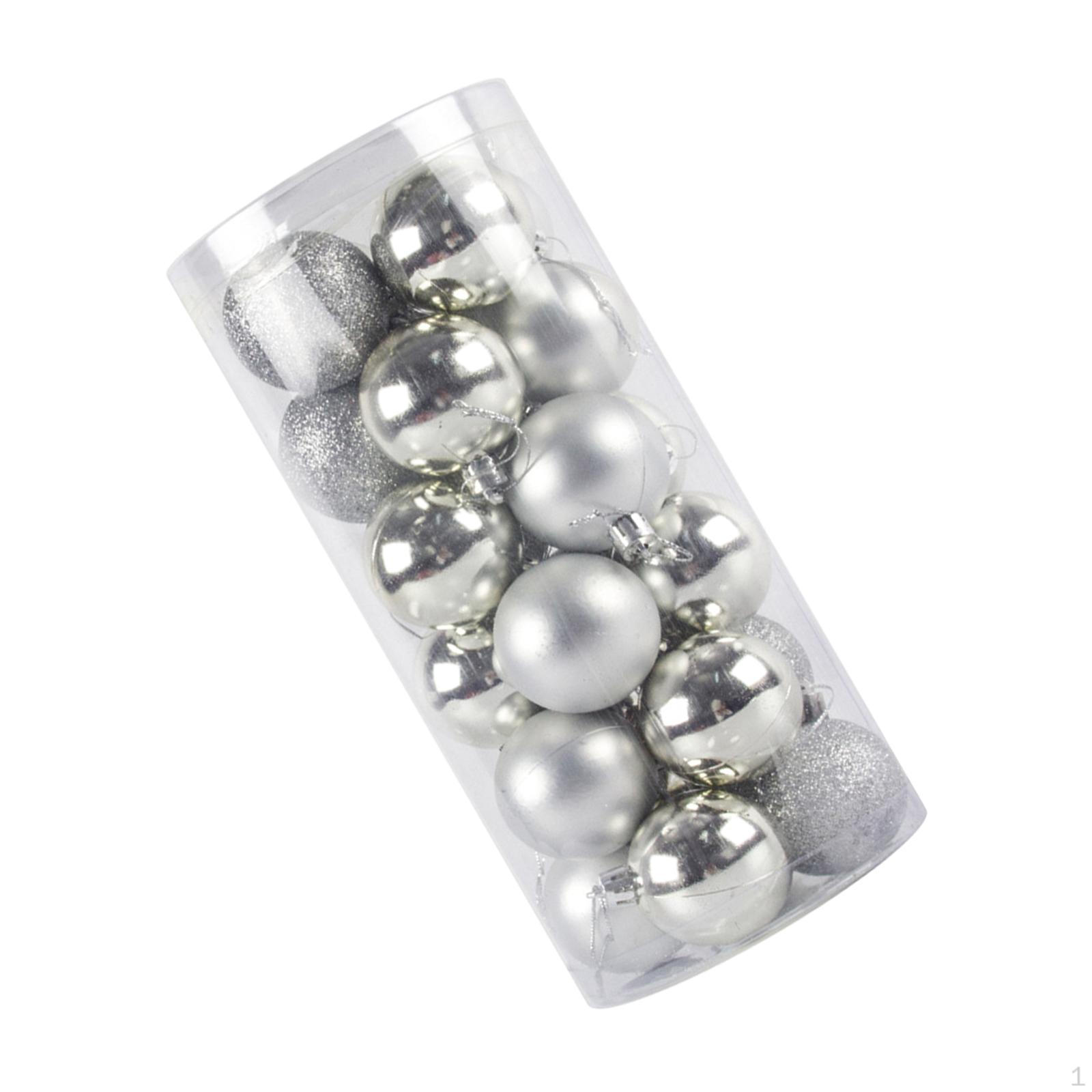 

24 шт. Рождественские шары украшения декоративные легкие подвески капли для вечеринки серебряный