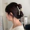 Small Paragraph -- 6pcs Simple Elegant Temperament Clip Cute Girl Headdress 4cm Imitation Pearl Hair Clip Bath Hair French Retro