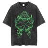 Men Streetwear Hip Hop Oversized T Shirt Dragon Ball Anime Graphic Washed Black T Shirt Loose Tshirt Cotton Harajuku Tops Tees