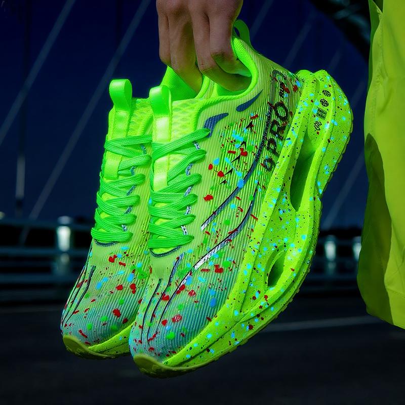 

Professional Carbon Plate Marathon Men s Running Shoes Breathable Lightweight Comfortable Non Slip Night Light Sports Shoes 35