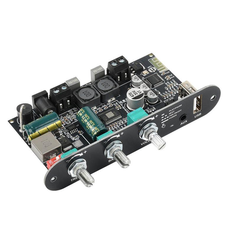 ABUO-ZK-1001U DC 9-24V 100W Mono Amplifier Board TPA3116D2 BT Audio Power Amplifier Module AMP Module For Home Theater