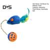 Interactive Cat Mouse Toy with Bells Simulation Plush Mouse Cat Chew Toy Fuzzy Cat Mice Bell Toy for Indoor Cats