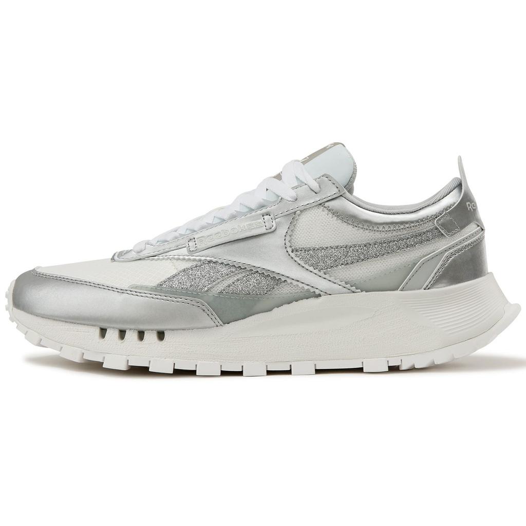 Reebok Cl Legacy W Retro Classic Trendy Comfortable Versatile Thick Sole Low Top Running Shoes Unisex Sneaker Light-Silver 25SRC903U1GW1