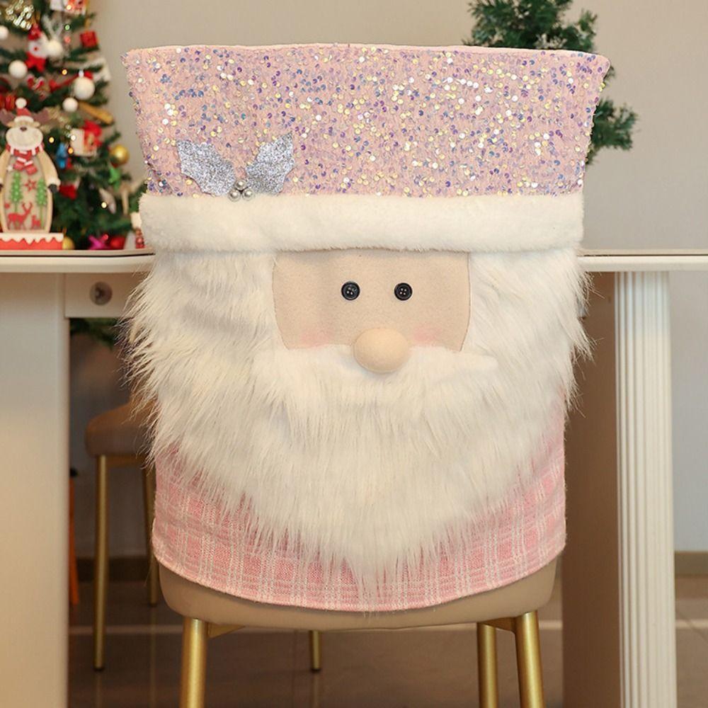 Soft Xmas Dinner Chair Seat Cover Snowman Festival Table Decor  Home Decoration