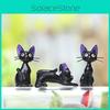 Kiki Delivery Service Jiji Cartoon Black Cat Model For Terrarium Micro Landscape Gift Idea