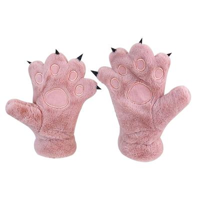 Fashion Warm Women Winter Gloves Bear Paw Cat Paw Gloves Windproof Cartoon Animal Gloves Cosplay