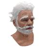 Old Man Decor Realistic Latex Mask For Halloween Props Cosplay Party Masks