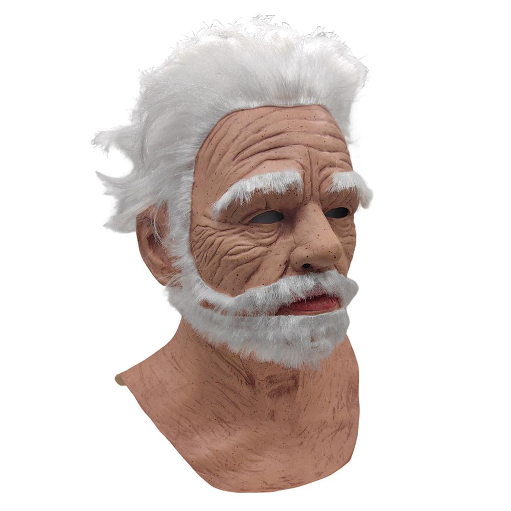 Old Man Decor Realistic Latex Mask For Halloween Props Cosplay Party Masks