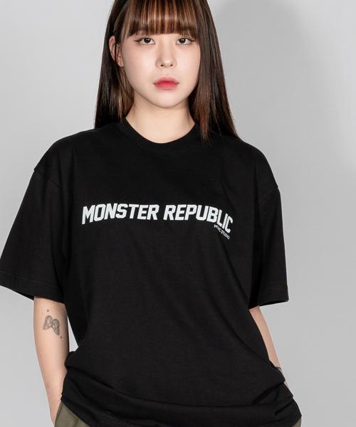 Monster Republic Monster Basic Logo White T-Shirt Black White/S