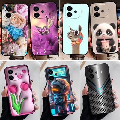 Capas de Celular de Luxo Para VIVO iQOO Z9 Turbo 5G Capa de Silicone Preta Para IQOOZ9Turbo iQOOZ9 Z9 Turbo Plus Z9X Concha Macia