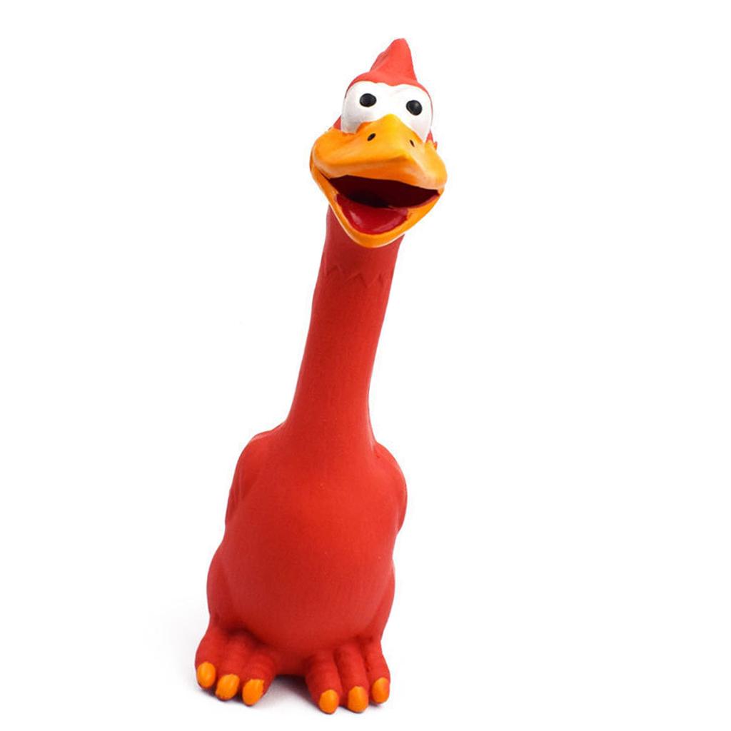 Dog Screaming Chicken Toy Interactive Bite Resistant Squeeze Sound Chicken Toy for Small Medium Large Dogs