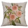 Vintage Flower Cotton Linen Cushion Cover Soft Decorative Pillow Case For Home Comfort