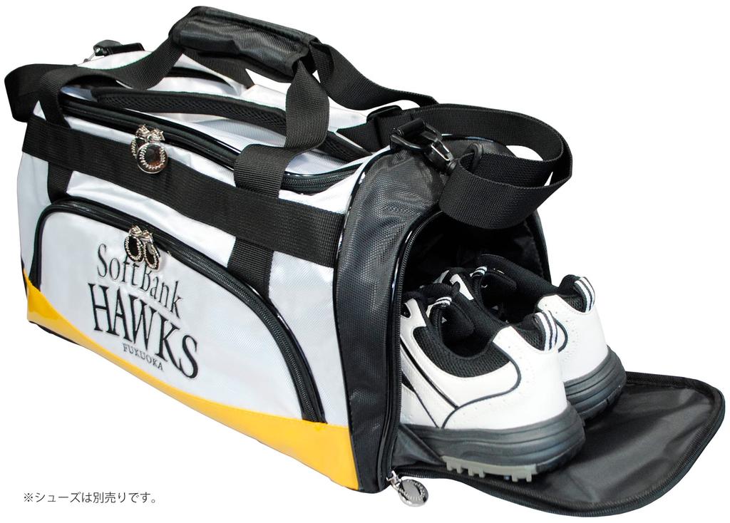 Rezax Fukuoka Softbank Hawks Boston Bag White SBBB-2445