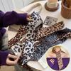 Leopard Print Slender Scarf Long Neck Scarf New Small Silk Scarf  Bag Decoration