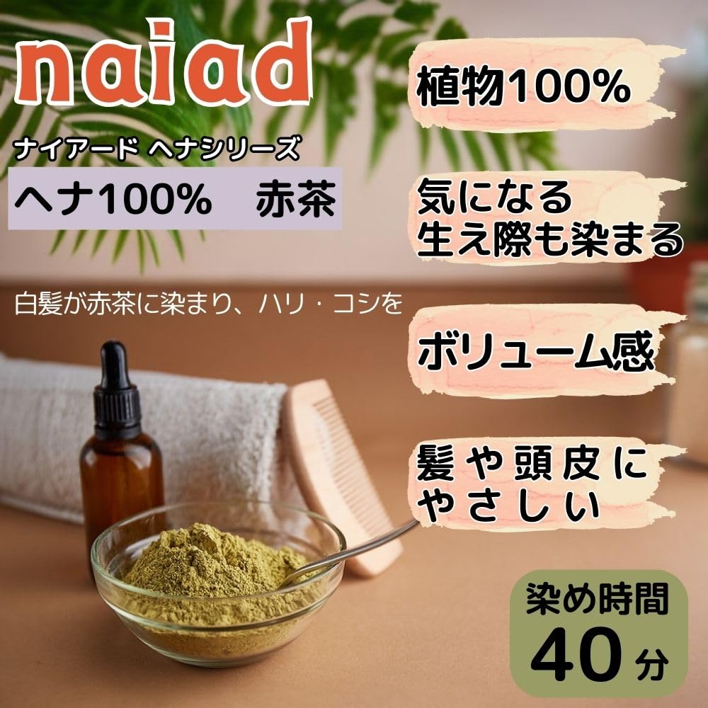 NAIR Henna of Reddish NAIR Henna for Gray Natural Henna for Men and 100g X 2 100% (Set 2) Brown, Hair, Women,