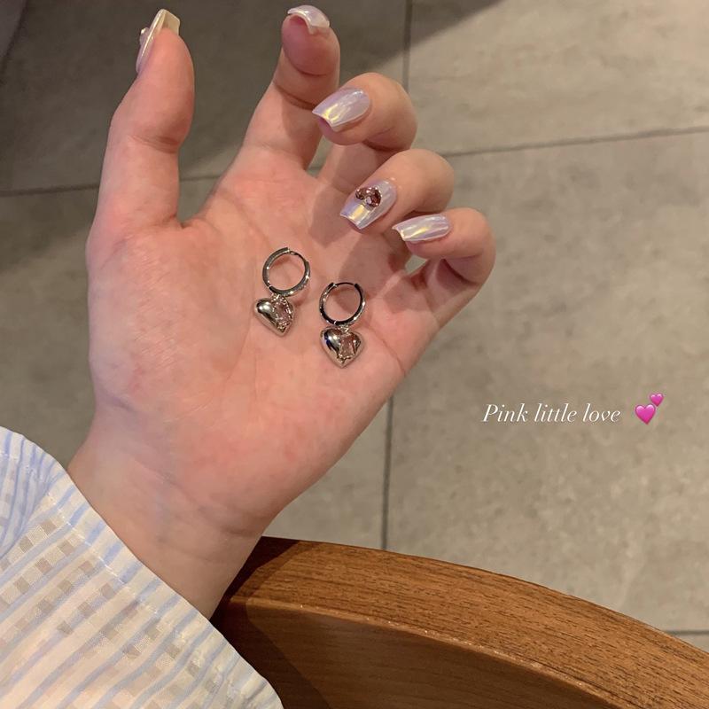 925 Silver Needle Curved Earrings Earrings Temperament Premium Versatile Small C-Shaped Circle Earrings