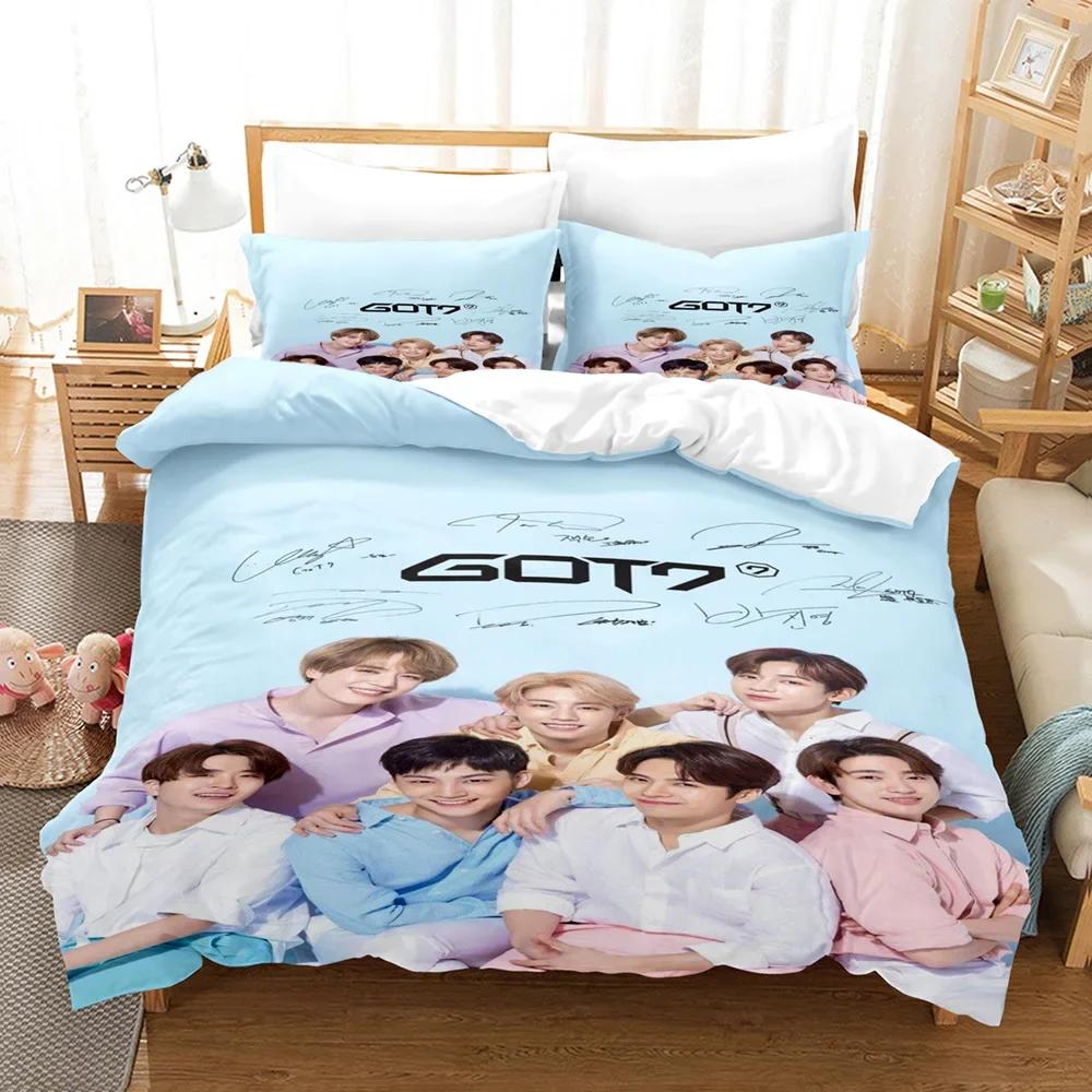 3D Druck Kpop GOT7 Bettwäsche Set Einzelbett Twin Doppelbett Queen King Cal King Größe Bettwäsche Set