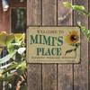 Yousheng Retro Metal Sign Funny Moms Shit List/Chicken Butt/Welcome To Mimi's Place Poster Sign Vintage Farmhouse Wall Decor for Garden Yard Bar Porch