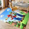 1pc Mario Luigi Adventure Carpet for Playroom Bedroom Living Room Sofa Home Decor,kids Game Area Rug Non-slip Floor Mat Y72915
