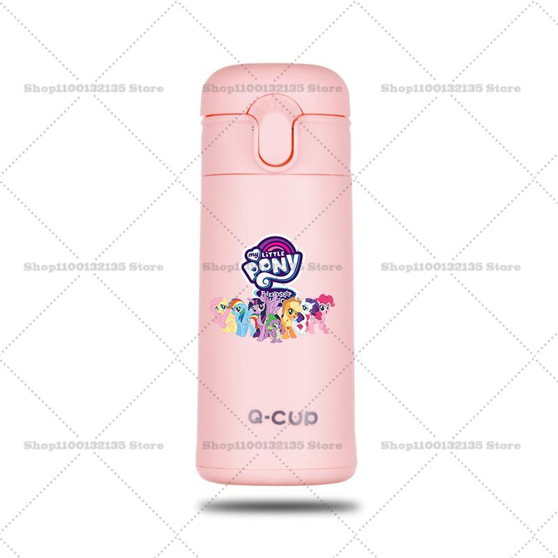 My Little Pony Water Bottles Kawaii Cartoon Print Glass Girl Outdoors Sports Large Capacity Cups Birthday Gift 400ml Kid Friendly Entertaining Fun