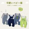 Volunboy Baby Long Sleeve Romper and Overalls Set Cute Dinosaur Perfect for Baby Everyday or as a Gift with Size Boys' Spring/Autumn (2-Piece Set) -
