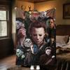 Couverture Affiche de Film d'Horreur Halloween Parfaite Toutes Saisons Douce Confortable Canapé Bureau Sieste Voyage Cadeau Festif