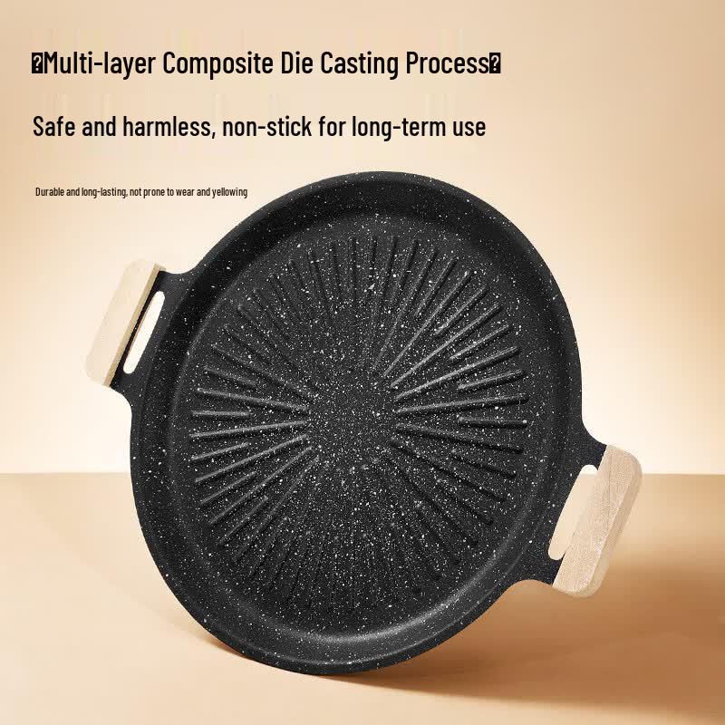 Suncojia Portable Non-Stick BBQ Grill Pan