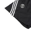 Adidas Breathable Mesh Stripe Casual Shorts Women Bottoms Black JC8650