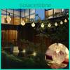 Elegant Outdoor Solar Powered 30 Led String Light Perfect For Festive Garden Parties