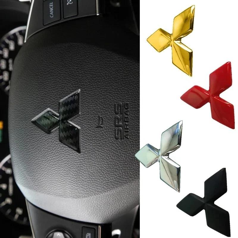 4.7/5.5cm Car Steering Wheel Cover Sticker for Mitsubishi Lancer EX Galant ASX Outlander Pajero Eclipse Auto Interior Decoration