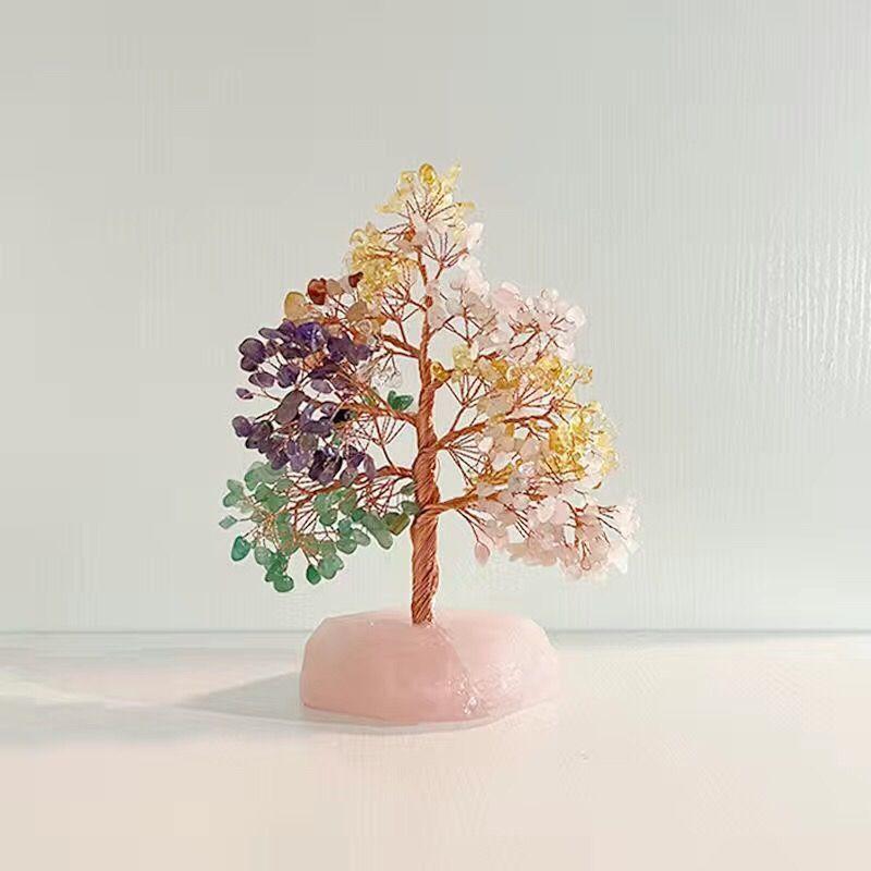 Crystal Tree Ornaments Aesthetic Table Ornament Elegant Modern Interior Ornaments Luxury Miniature Ornament Home Decorations