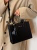 Red Handheld Tote Small Bag For Women 2024 New Trendy One Shoulder Crossbody Large Capacity Simple Versatile Commuter Bag