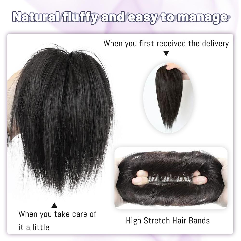 Synthetic Messy Bun Straight Scrunchy Hair Bands Bun Chignon Elastic Messy Scrunchie Wrap For Ponytail Extensions For Women