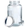 Glass Beverage Dispenser Jar with Tap 6.2L