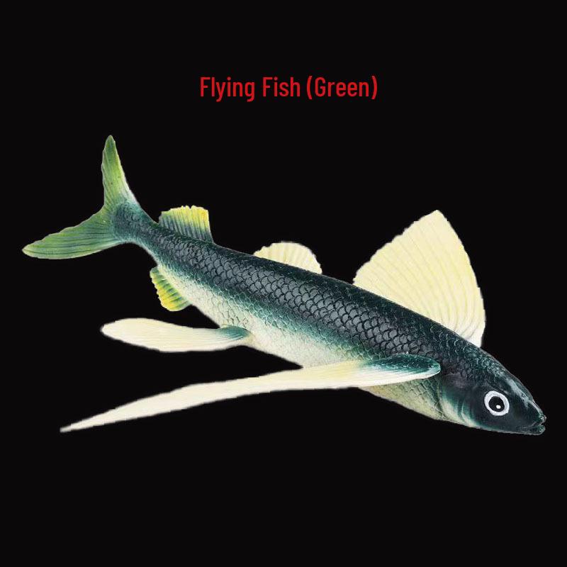 Large Realistic Flying Fish Model Toy for Children's Science Education