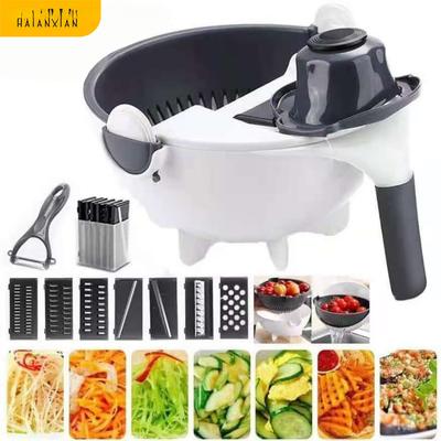 Household Kitchen Multi-functional Vegetable Cutter Cutting Fruit and Vegetables Potato Grater Melon and Fruit Knife Brush Set