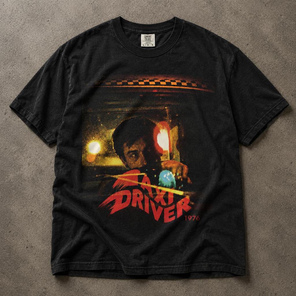 Taxi Driver 1976 Movie Shirt Robert De Niro Bootleg Tee Summer Unisex Loose And Breathable Cotton Tshirt Top
