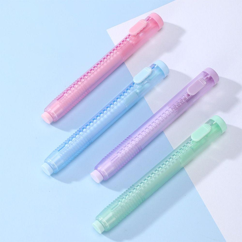 with Replaceable Core Pencil Rubber Retractable Retractable Eraser Push-out Eraser  Kids Gift