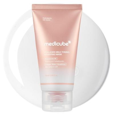 Medicube Collagen Daily Wrapping Highly Moisturizing Mask for and Hydrating Perfect for Dry and Sensitive Korean Cosmetics Mask, Peel-Off Firming,