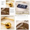 Retro Double Sided Corner Wall Clock Living Room Decor Perpetual Calendar Clock Restaurant Mute Digital Hang Clock Home Decor