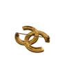CHANEL Rhinestone COCO Mark Gold Plated Brooch gold Gold Plated Used