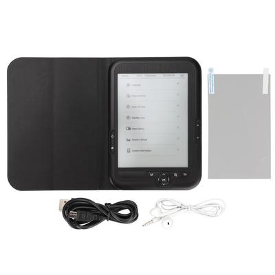 קורא אלקטרוני שחור 6 אינץ' 800x600 HD מסך דיו הגנת עיניים קורא אלקטרוני מכשירי ספרים אלקטרוניים תמיכה במוזיקה FM