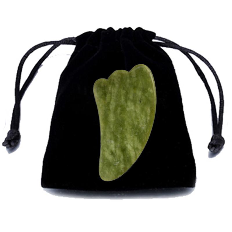 Natural Jade Gua Sha Board Gouache Scraper Face Scraping Lifting Massager Anti Wrinkle Skin Beauty Care Tool